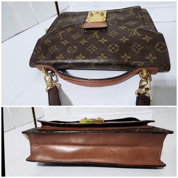 Authentic LOUIS VUITTON Monogram Monceau Satchel Bag Brown - Picture 13 of 16
